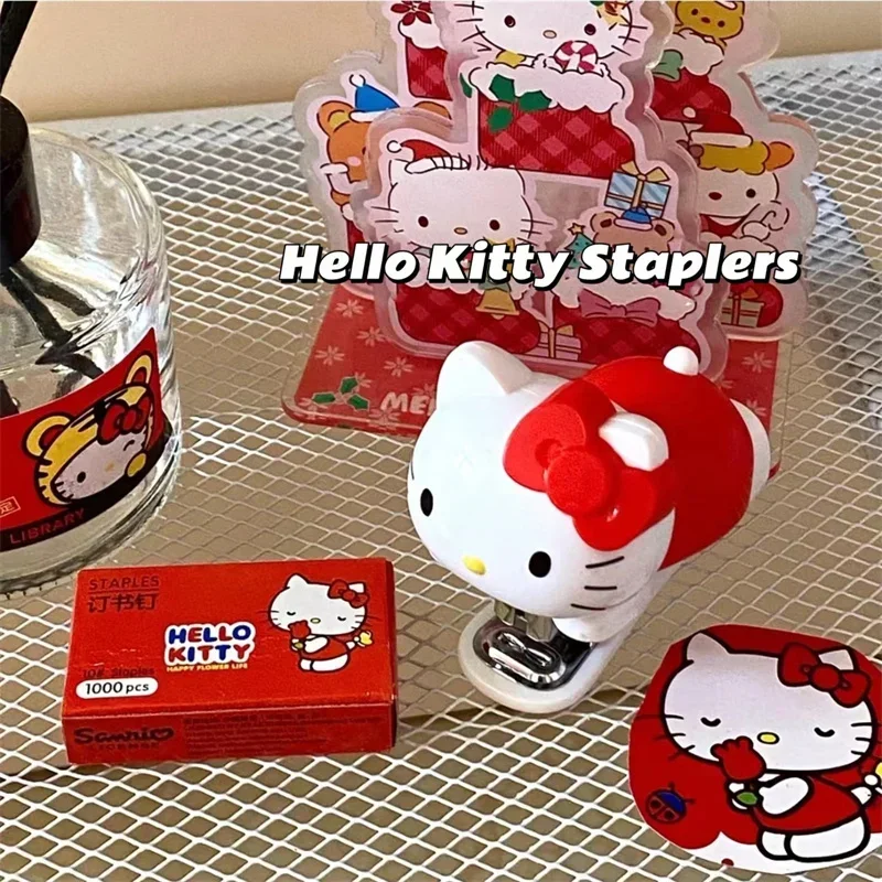 Набор Степлеров Sanrio Hello Kitty С Милым Мультяшным Котом Kt Студенческий Материал