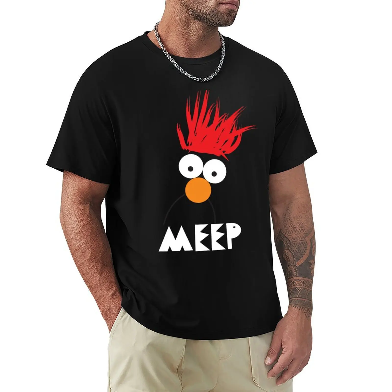 Фото Футболка Beaker MEEP: простая, модная, повседневная футболка №1