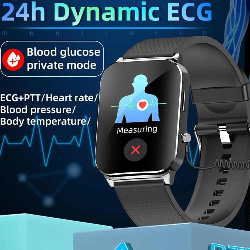 

Умные часы, неинвазивные часы для измерения уровня сахара в крови, ЭКГ, сердечного ритма, артериального давления, температуры тела, для мужчин и женщин