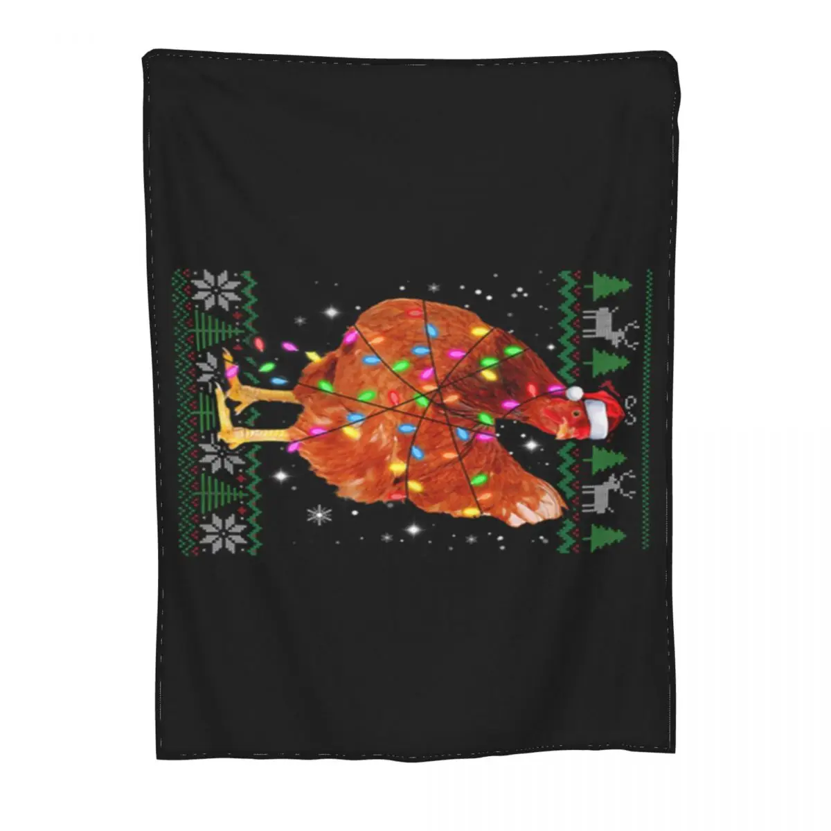 Популярные мужские куриные огни Санта-Клауса рождественские уродливые милые