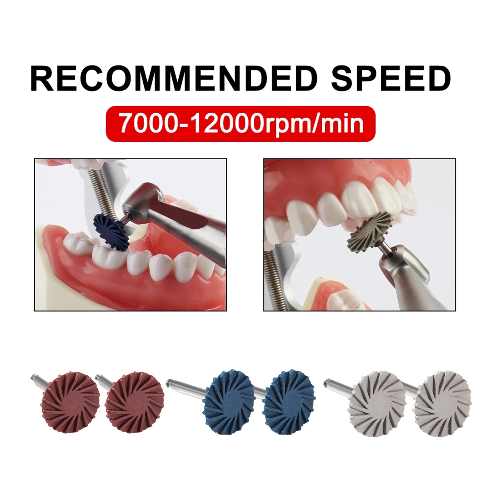 6 шт. стоматологический композитный полирующий роторный шлифовальный наконечник