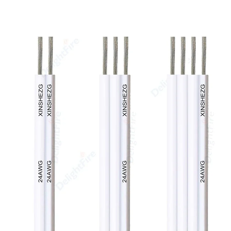 5-100 м 2 3 4-контактный гибкий электрический провод плоский светодиодный