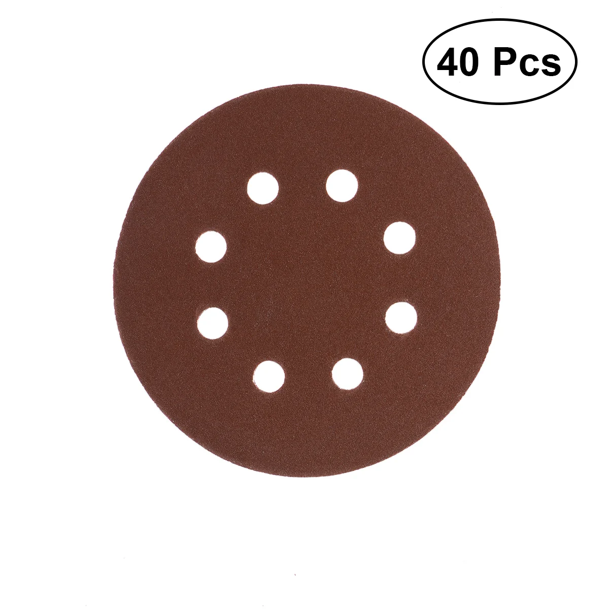 

40pcs 8 Hole 5 Inch Sanding Discs 60# 80# 120# 210# Grit For Bosch PEX 220/300 Random Orbital Sander 125mm
