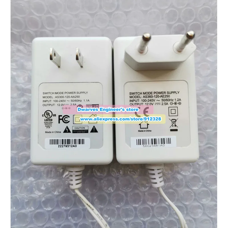 Фото AS300-120-AA250 AS360-120-AE250 Адаптер переменного тока 12 В, 2,5 А, 30 Вт для мониторов 247E7Q, 247E7Q DISPLAY, блок питания для экрана, вилка стандарта ЕС/США №5