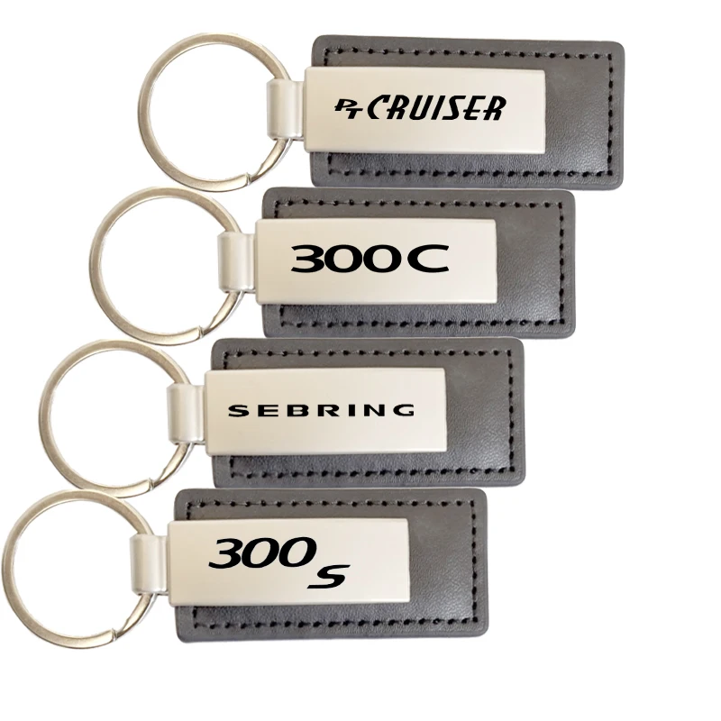 Металлический Кожаный Автомобильный брелок для ключей кольца Chrysler PT CRUISER 300C 300S 200
