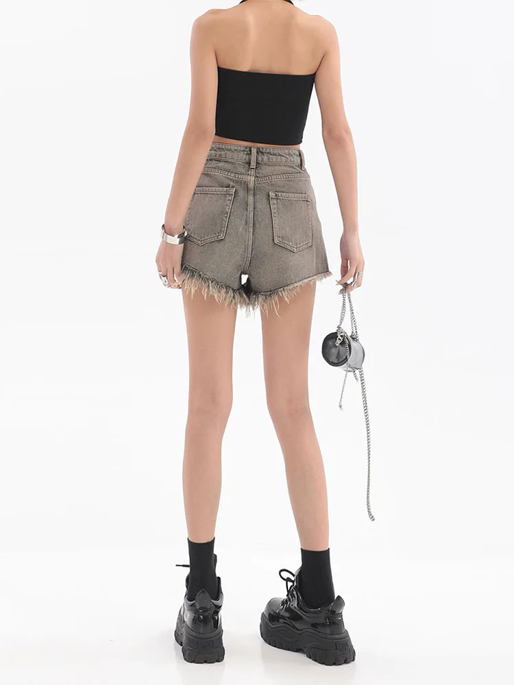 Women A-line Denim Shorts Fashion Casual Summer High Waist Sexy Short Jeans Chic Hot Ladies Y2k American Style Harajuku Bottom