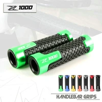7822mm motorcycle accessories universal cnc aluminumrubber handle grips for kawasaki z1000 z1000sx 05 19