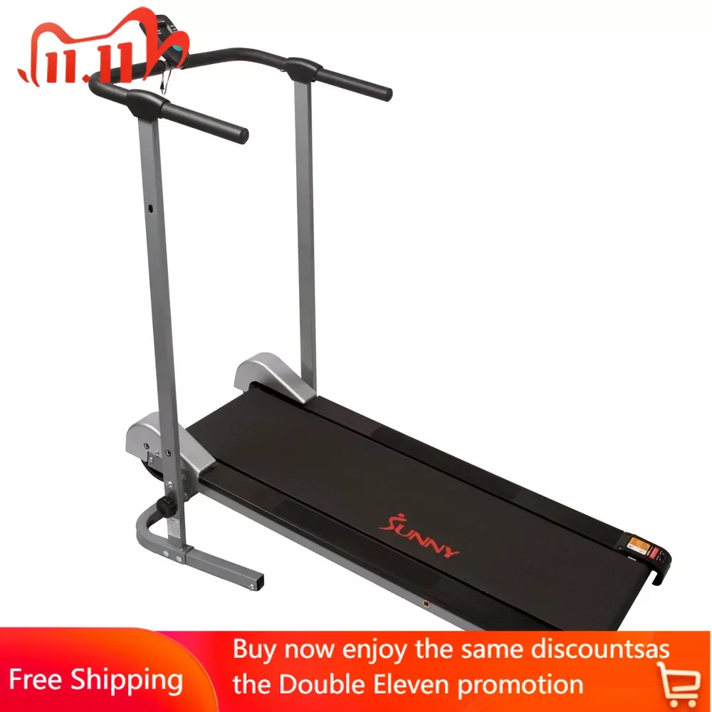 

Manual Treadmill - Compact Foldable Exercise Machine for Running and Cardio Training SF-T1407M Treadmill to Exercise At Home