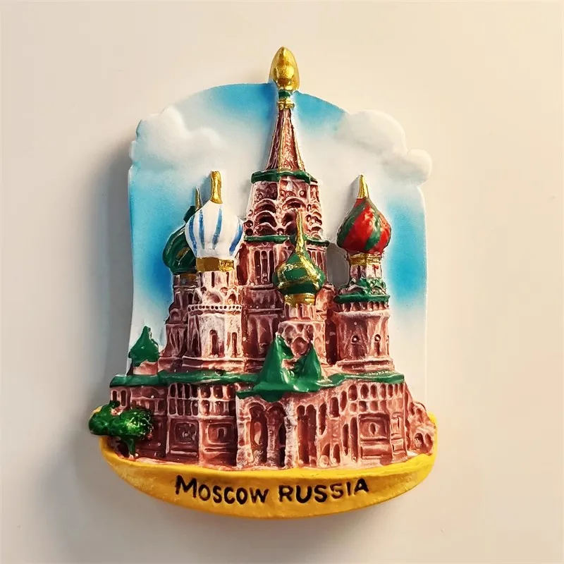 Фото Vali Ascension Church, Москва, Россия, ручная роспись, 3D магниты на холодильник, туристические сувениры, магнитные наклейки на холодильник №4