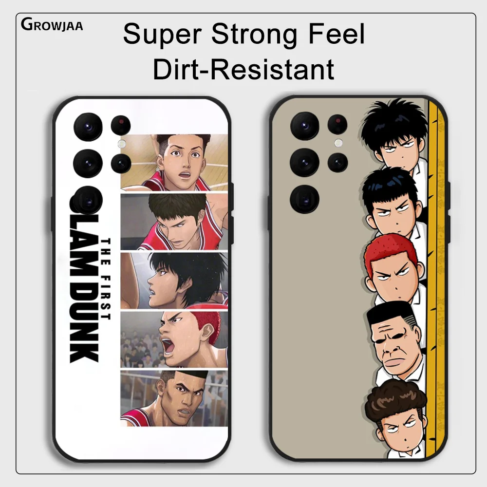 Чехол для телефона S-Slam Dunk Anime Basketball Samsung Galaxy S24 Ultra S22 S23 S21 S20 5G Защитный силиконовый