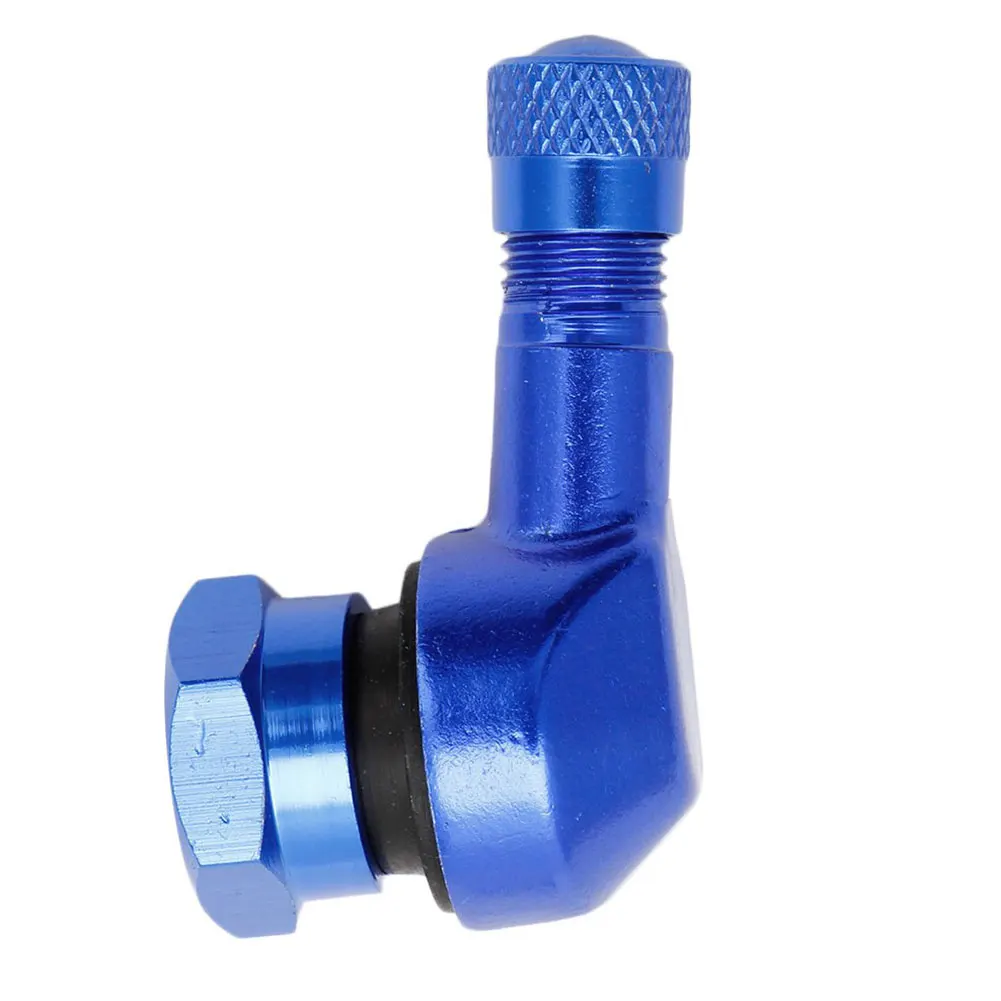 

New 90° CNC Motorcycle Valve Stems Tire 10mm 11.3mm Rim Wheel Aluminum Blue