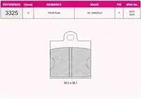 

Store code: 3325 ten brake pad for VW CARAVELLE SUPER BEETLE