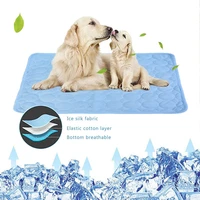 summer dog cooling mat pet ice mat for dogs cats breathable blanket washable sofa breathable pet dog beds splash sprinkler pads