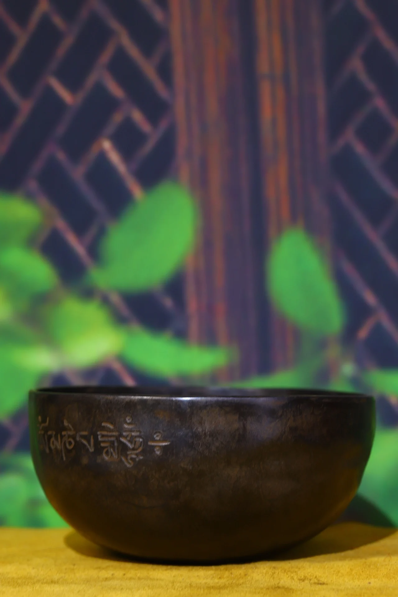 7-дюймовая коллекция тибетского храма старая бронза шесть символов припрей Будда