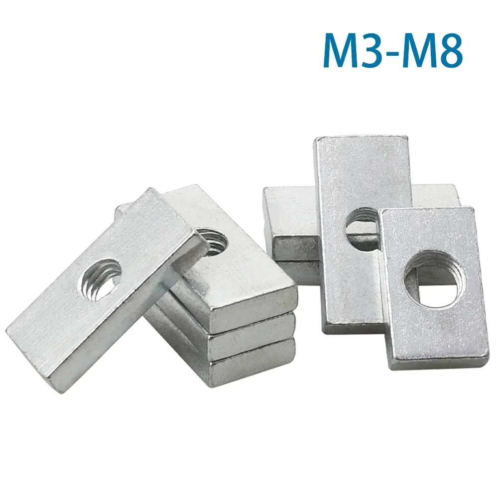 

10-50 шт., квадратные гайки M3 M4 M5 M6 M8