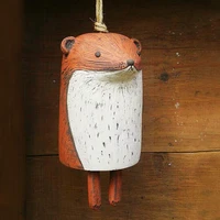 beautiful rustic animal wind chimes room decoration cute chimes wind bell animal resin garden metal door outdoor wind plast v8a7