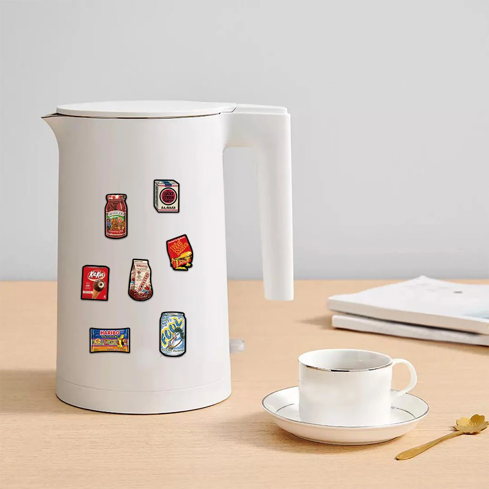 48 шт. водонепроницаемые наклейки в виде снэков и граффити