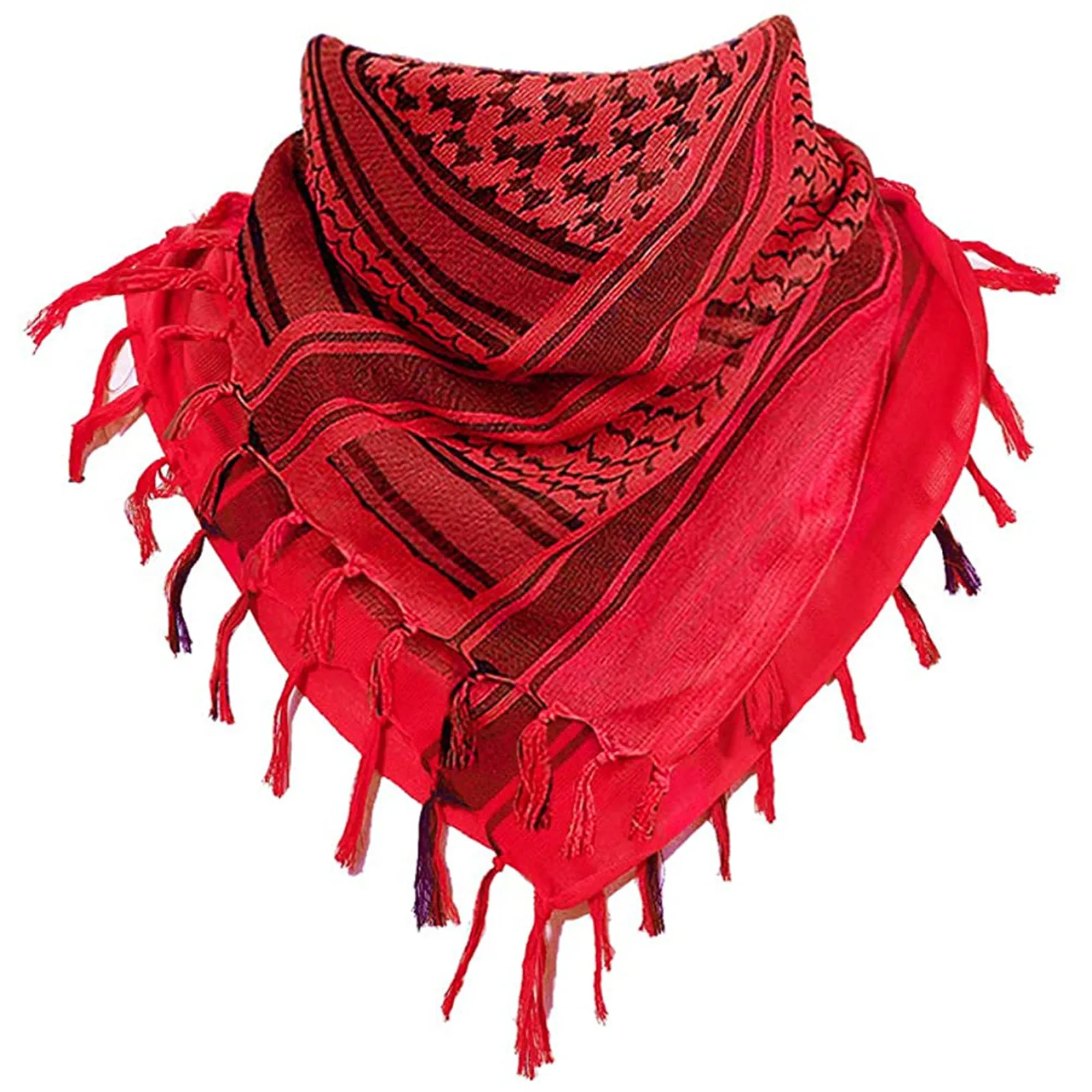 

Unisex Desert Wrap Scarf Scarf Arab Keffiyeh Military Cotton Shemagh Scarf Game Day Scarf Teething Scarf for Mom