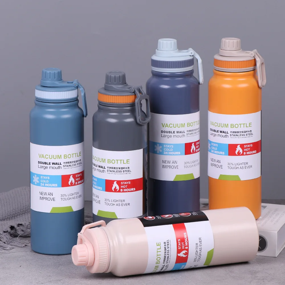 

Thermos Bottle Portable Outdoor Sport Thermal Water Bottle Travel Insulated Cup Tumbler Vacuum Flask Thermal Mug Stainless Steel