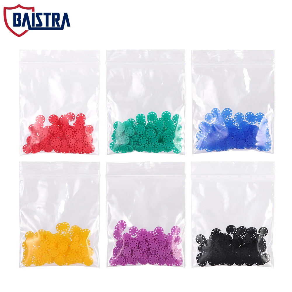 

BAISTRA Dental Root Canal File Disinfection Marking Circle Ring Counting Tool 100 Pcs/Bag 6 Colors Optional