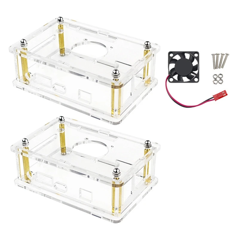 

Case for Orange Pi 4 LTS Transparent Acrylic Shell Box Protect Enclosure for Orange Pi 4 LTS