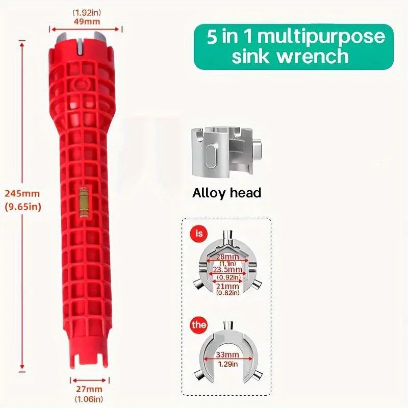 1 шт. ключ для раковины кухни и ресторана — инструмент ремонта водопроводного