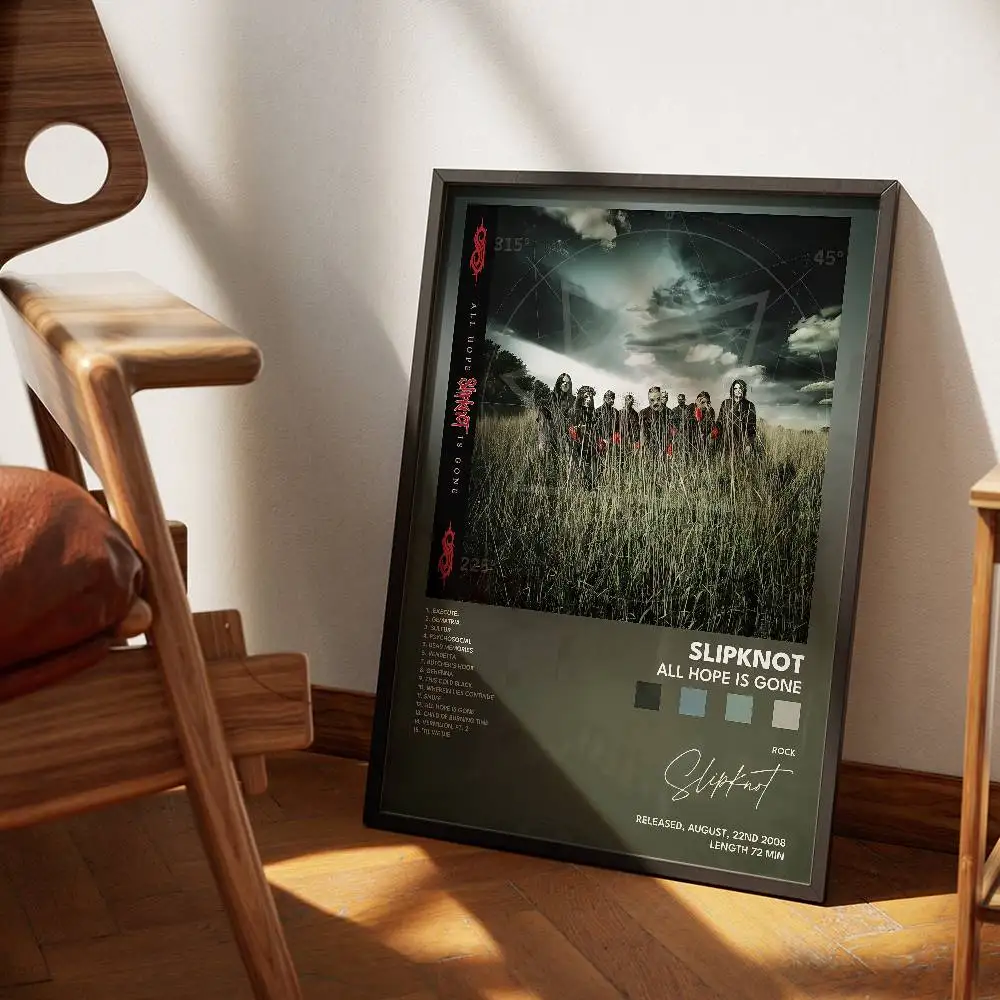 

S-Slipknot плакат музыкальный альбом холст печать настенное искусство декор комнаты настенный художественный принт домашний декор 50X70 комната