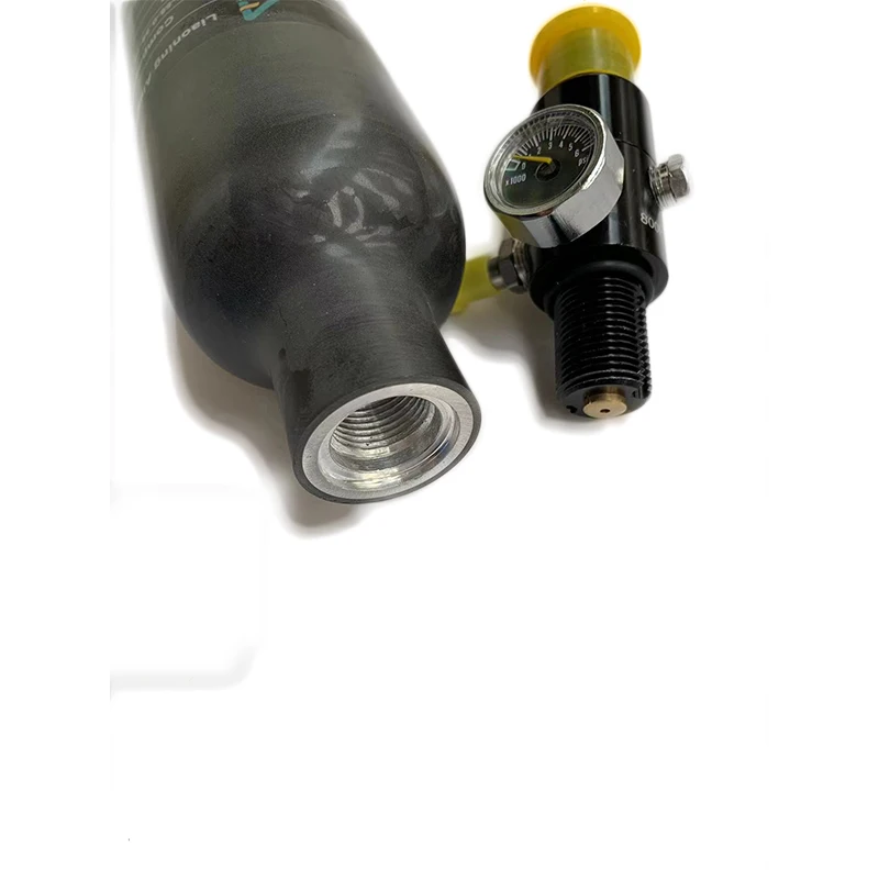 Фото 0.58L 580cc 4500Psi 300Bar баллон из углеродного волокна Воздушный бак HPA заполняющая Станция регулятор клапана зарядки FX M18 * 1,5 №5
