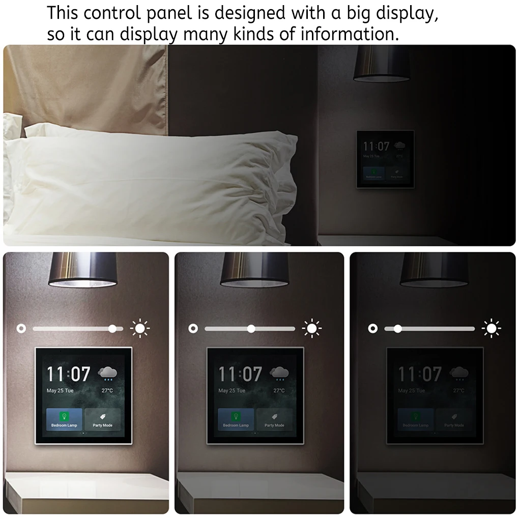 

Tuya Living Room Smart Touch Screen Control Panel Hotel Central Controller Multifunctional Wall Mounted Controllers