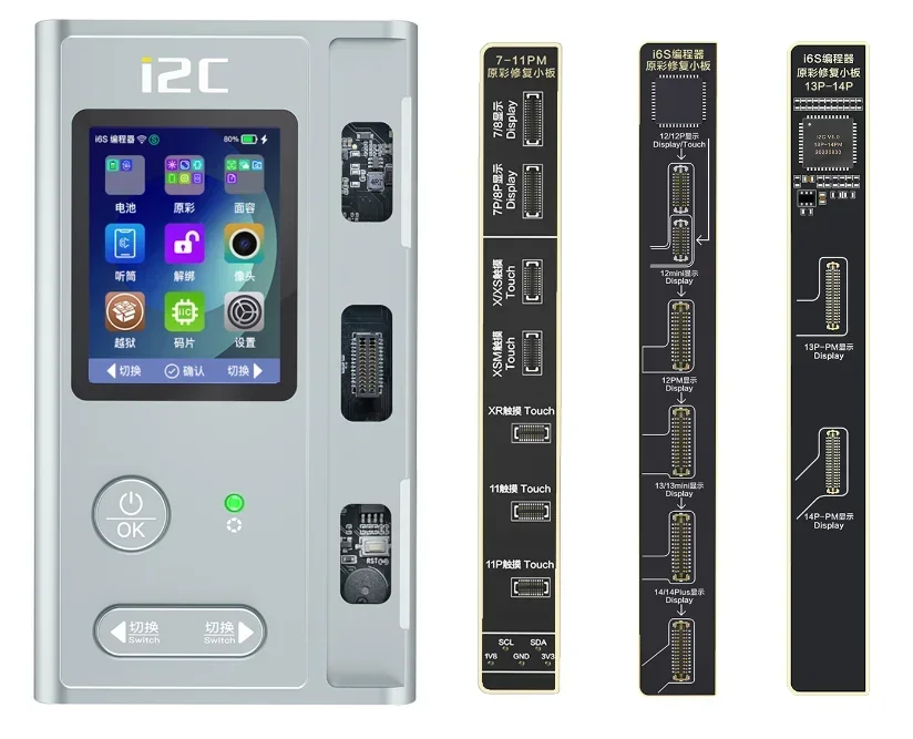 Коробка программатора I2C I6s для IP5SE 6 7 8 X 11 12 13 14 Pro Max ЖК-дисплей True Tone/камера/лицевой