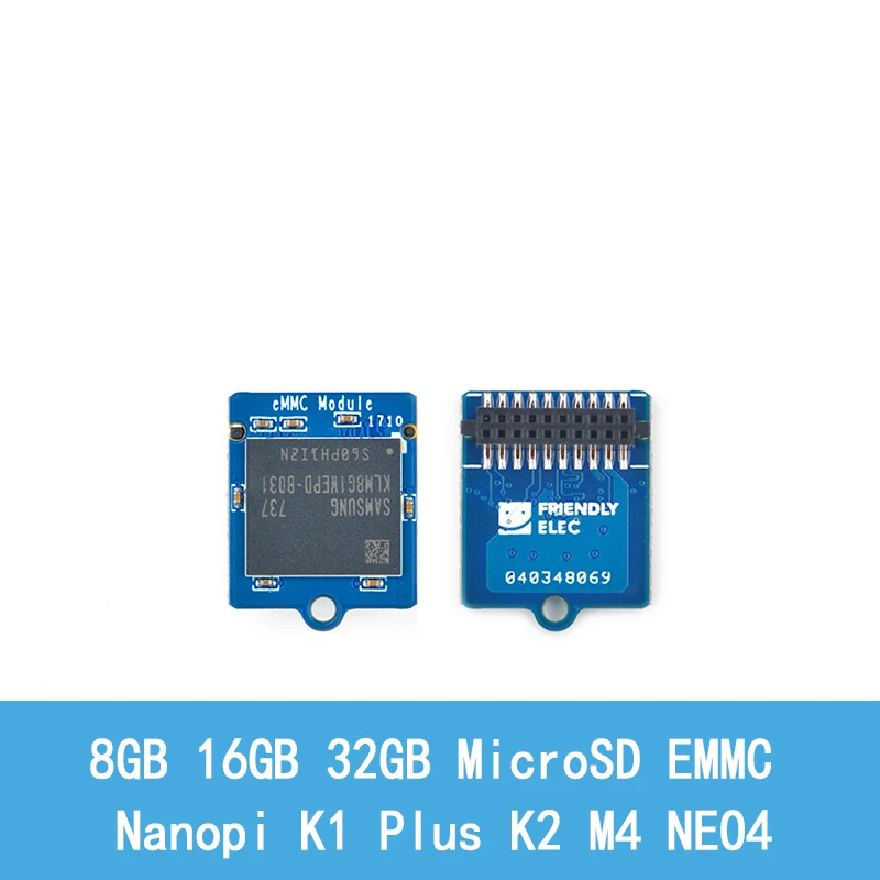 Фото Модуль EMMC 8 16 32 64 ГБ Адаптер EMMC Nanopi K1 Plus K2 M4 NEO4 №1