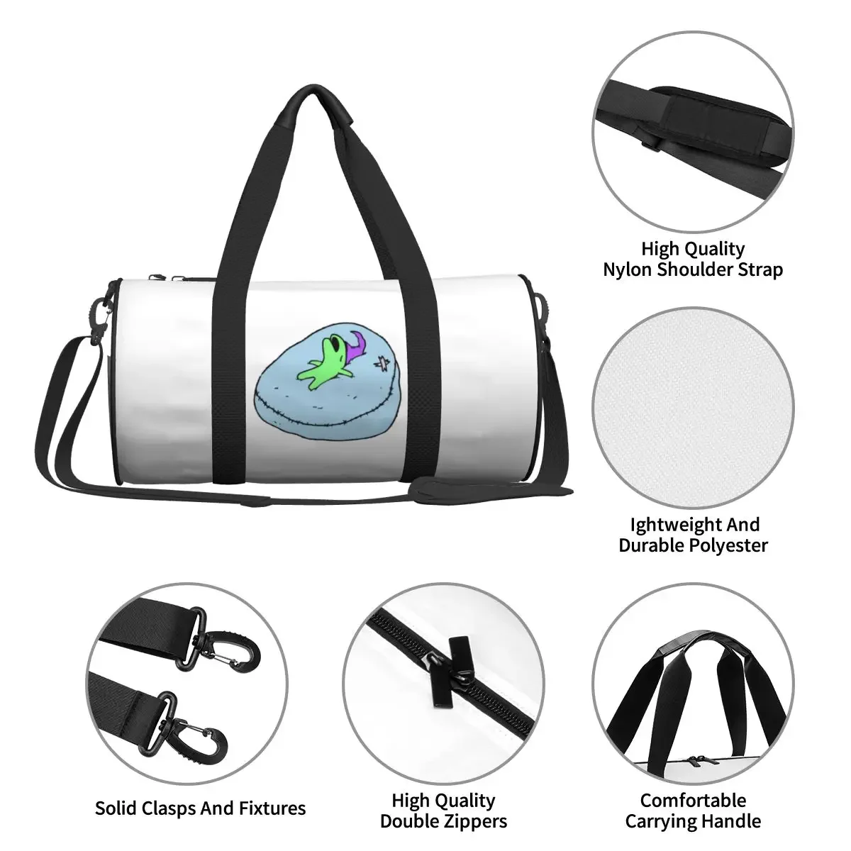 Фото Glep Sleeping Smiling Friends Большая спортивная сумка Водонепроницаемая дорожная сумка Duffle Сумки Сумка для фитнеса №4