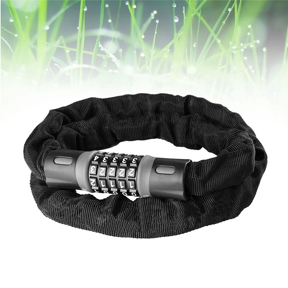 

1Pcs Chain Lock Resettable Anti-Theft Flexible Password for Bike Fence
