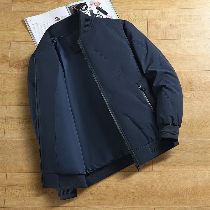 Мужской пуховик с настраиваемым логотипом зимняя утолщенная теплая деловая