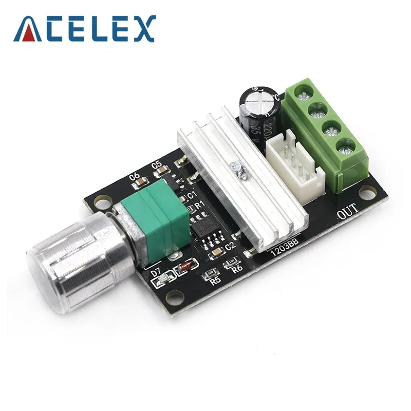DC 6 В 12 24 28 постоянного тока 3A 80 Вт ШИМ-регулятор скорости двигателя Регулятор