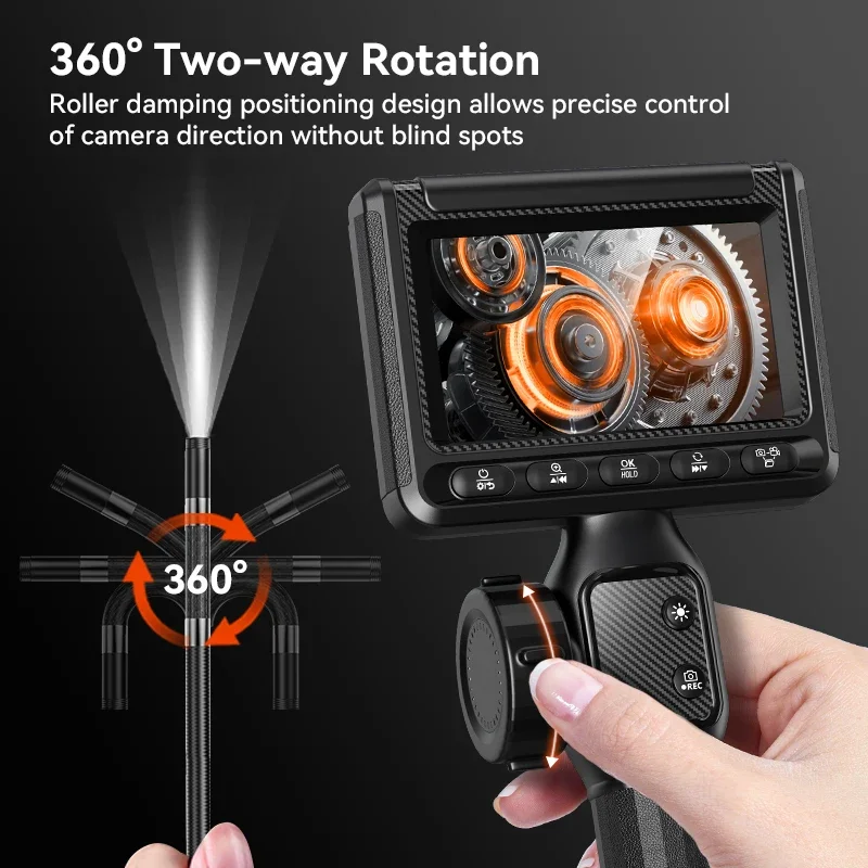 S23 4-сторонняя шарнирная камера для бороскопа портативный видеоскоп на 360