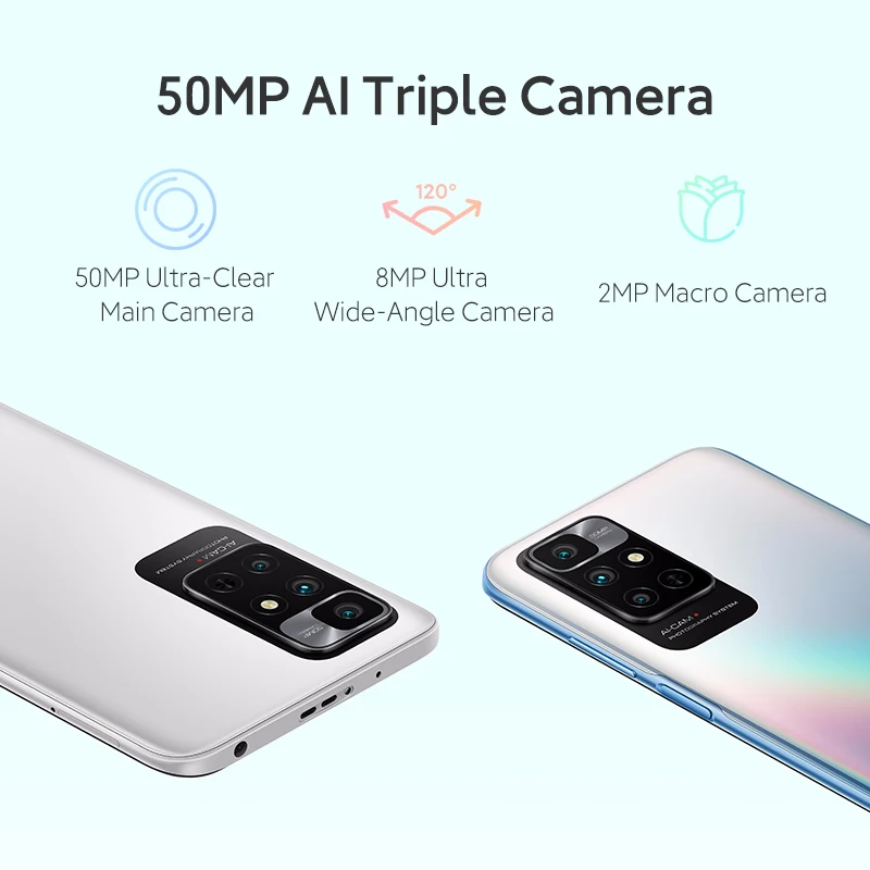 Cena Globalny ROM Xiaomi Redmi Note 11 4G 4GB + 128GB MTK Helio G88 6.5 ''90Hz 50MP Aparat 5000mAh 18W Szybkie ładowanie Telefony Komórkowe Wersja CN