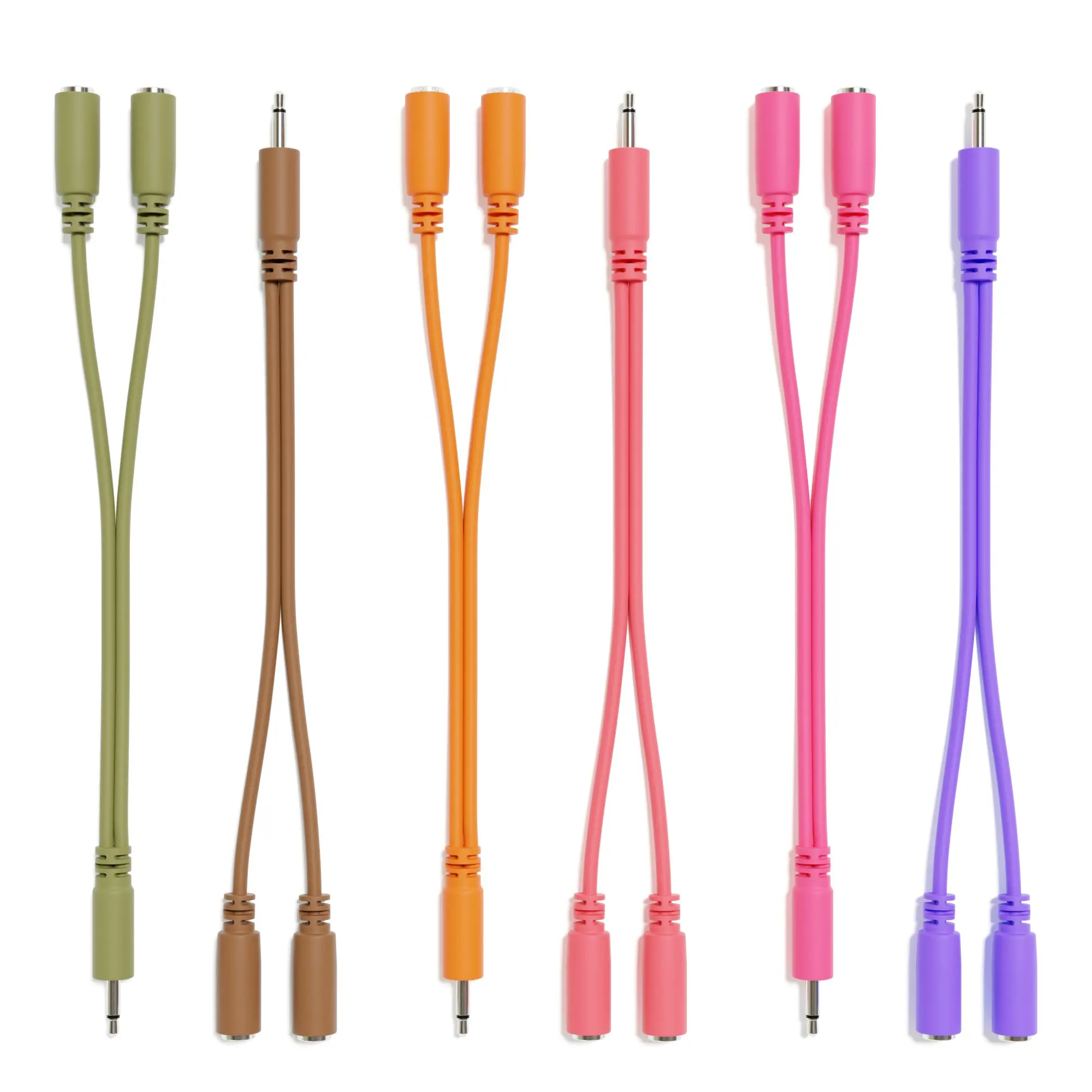 ExcelValley-6B-Pack-моно сплиттер Y Патч кабели-TS 3,5 мм 1/8 