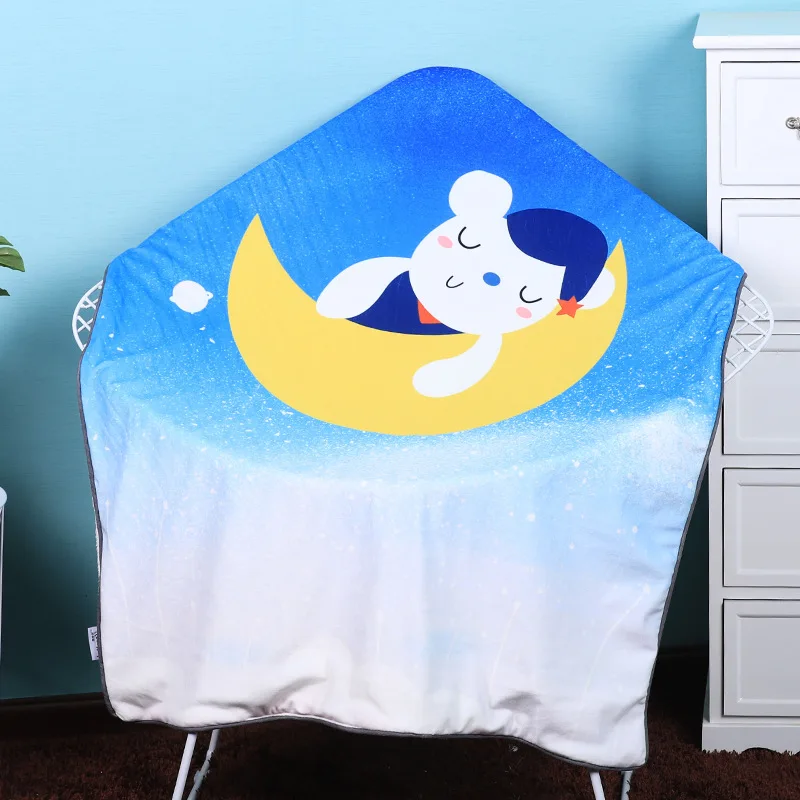 

110*75cm Baby Blanket HD Digital Print Blanket Children Quilt Stroller Sleep Cover Newborn Swaddle Air Conditioning Blanket