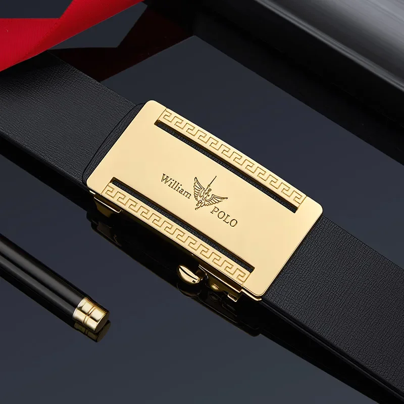 WILLIAMPOLO мужские ремни с автоматической пряжкой ремень из искусственной кожи