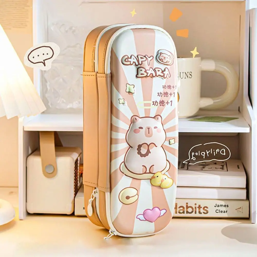 Большая емкость милый 3D стерео пенал портативный многослойный карандаш