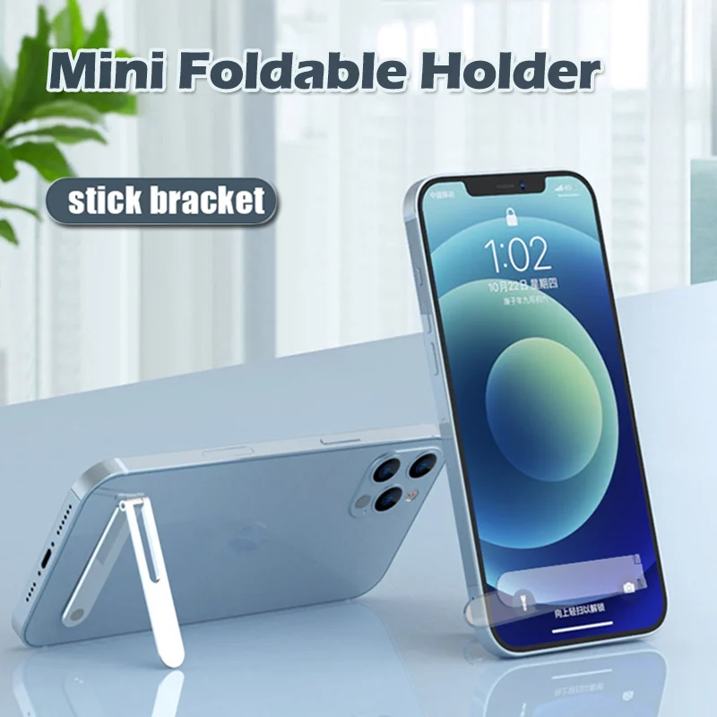 

Invisible Folding Alloy Phone Holder Kickstand Magnetic Mini Desktop Stand Mount for iPhone Samsung Xiaomi Ultra Thin Holder