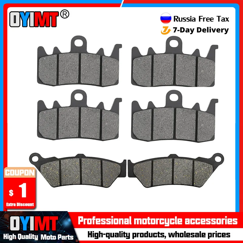 Motorcycle Front and Rear Brake Pads for BMW R1200RT R1200RS Sport R1200R R1200GS All Models R1200 R 1200 RT RS R GS 2013-2018