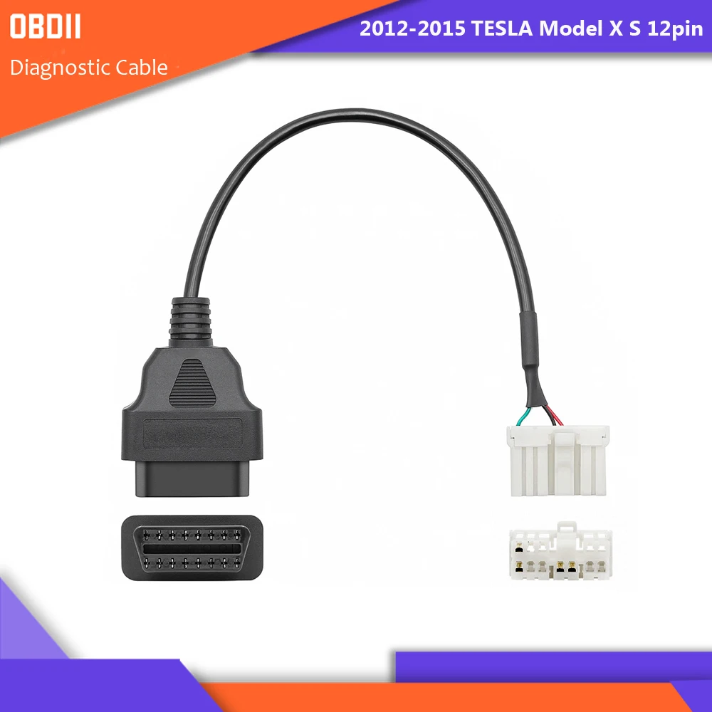 Диагностический кабель для Tesla OBD2 26Pin 20pin 12-контактный разъем OBDII 16-контактный