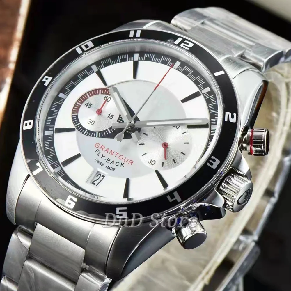 

Часы наручные мужские с японским многофункциональным кварцевым механизмом, 42 мм