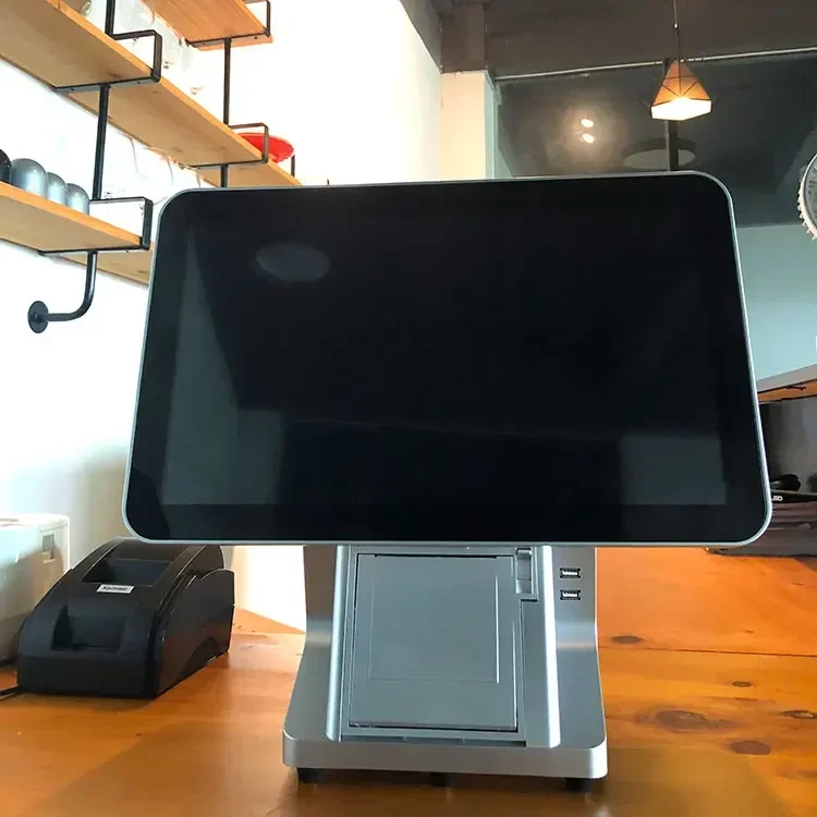 Настольный компьютер все в одном 15 6-дюймовый сенсорный экран Windows Компьютер Caisse