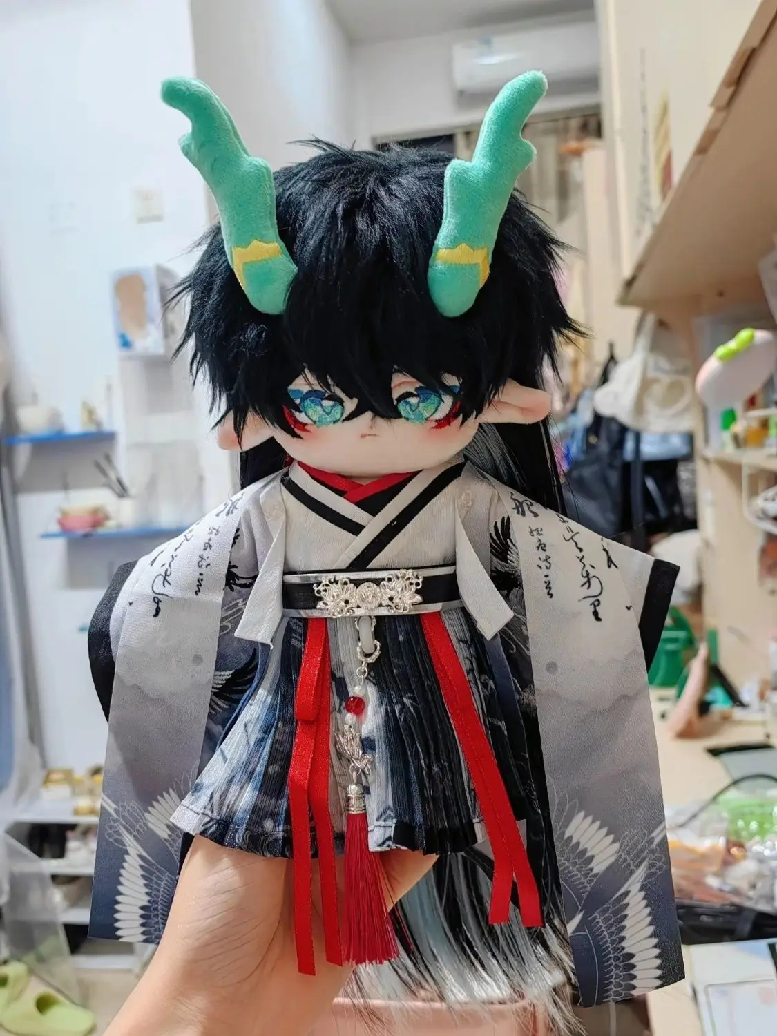 

Anime Honkai: Star Rail Imbibitor Lunae Dan Heng Handsome Plush Cotton Body Cosplay Dress Up Dolls Plushie Fans Xmas Gift 20cm