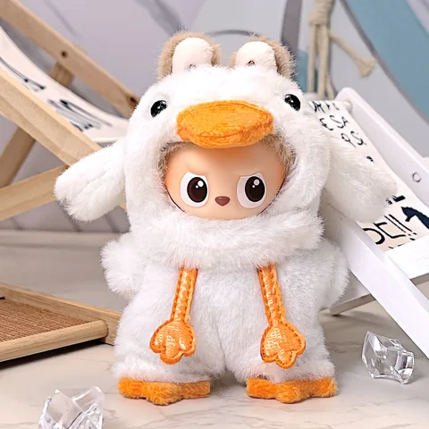 Cute Animal Themed Clothing For Mini Labubu V4 The Monsters Pin Doll Clothes Accessories Ropa Labubu
