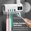 Автоматический диспенсер для зубной пасты, новый держатель для хранения в ванной комнате с УФ-лампой