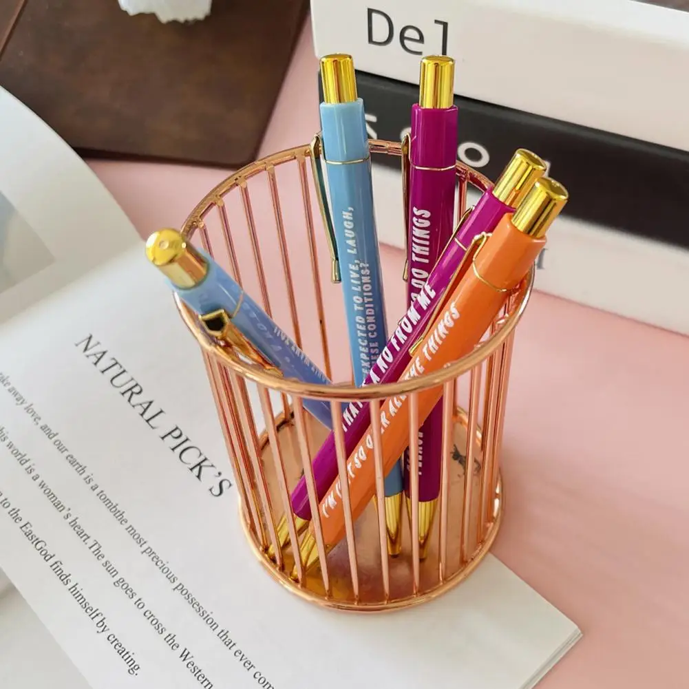 Офисные ручки разные цвета стандартный набор для офисных записей 5 шт.